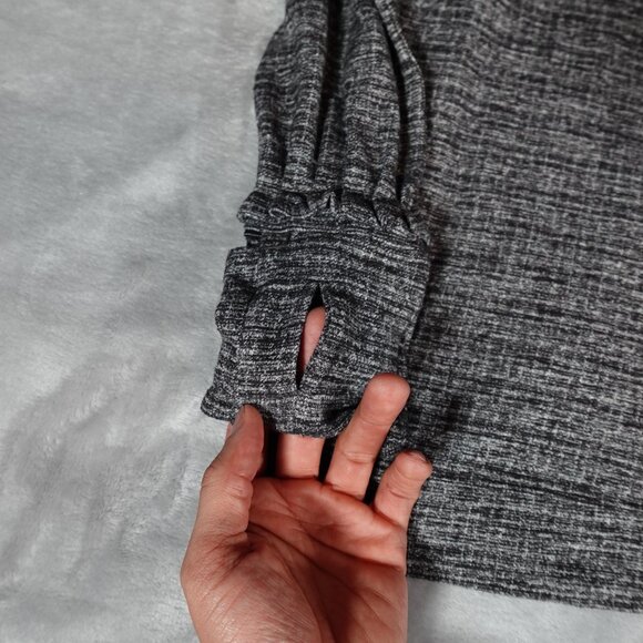 Lululemon Extra Mile Pullover Hoodie Womens Size 10 (Estimated) Running Gray - Picture 3 of 9